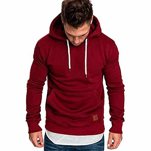 Social riou ¡Oferta Sudaderas con Capucha para Hombre Cosy Chaqueta Deportiva Sudadera con