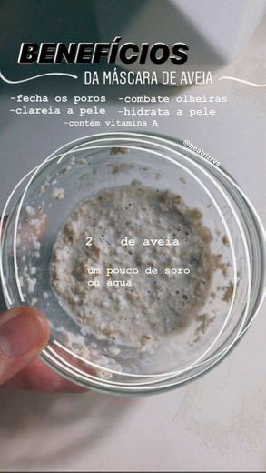 face mask de aveia