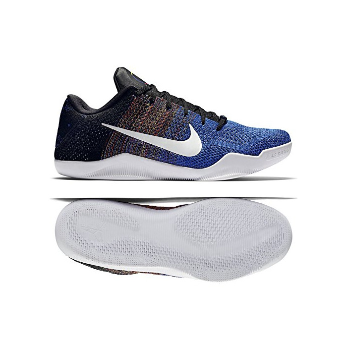 Social Nike Kobe XI Elite Low BHM, Zapatillas de Baloncesto para Hombre, Azul/Naranja/Negro
