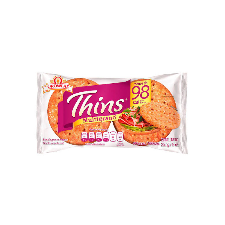 Productos Pan Thins integral