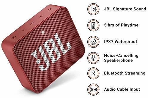 JBL GO 2 - Altavoz inalámbrico portátil con Bluetooth, resistente al agua