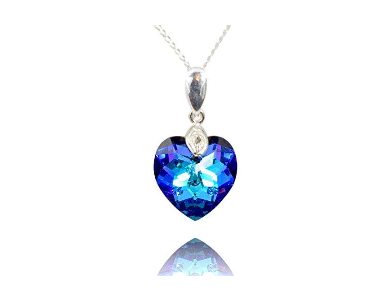 Producto Crystals & Stones Top *Amor Corazón* *Heliotrope* con cadena de plata de