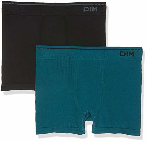 Productos Unno DIM Basic Algodón Sin Costuras Pack X2 Dim Basic Bóxer, Negro