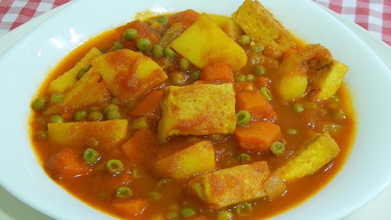 Moda Tofu Guisado con vegetales y setas - YouTube