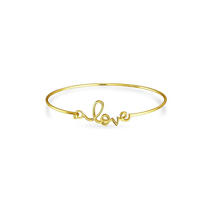 Product Aje De Amor Cursive Palabra Brazalete Pulsera De Puño Para La Mujer