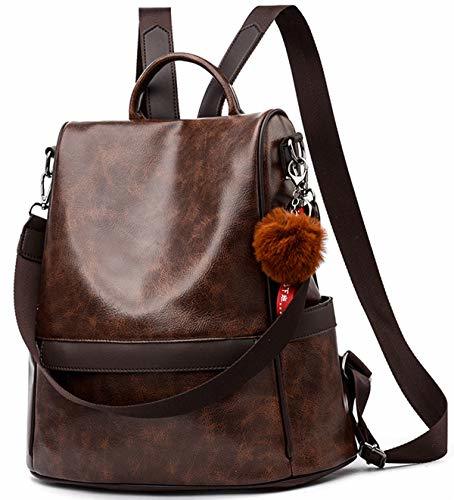 Social Anti-robo Mujer Mochila de Cuero de pu mochila de Bolsa de mano