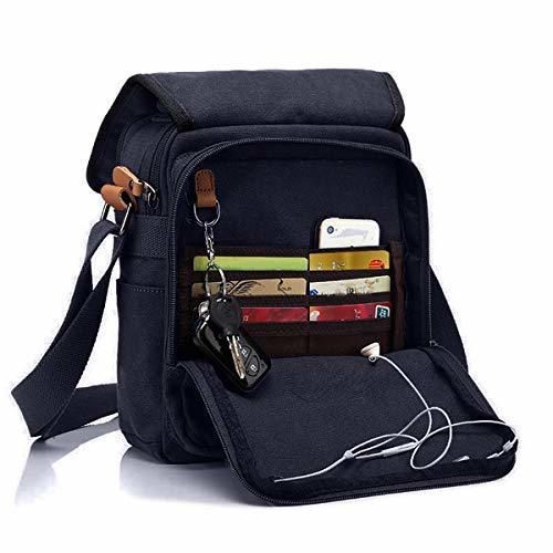 Bolsa de Mensajero, CHEREEKI Bolso de Lona Bolsos Bandolera Unisex Adulto Bolsos