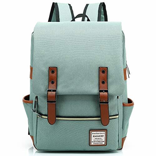 Social HASAGEI Mochila Unisex de Lona Mochila del Ordenador Portátil Mochila Escolar Vuelta