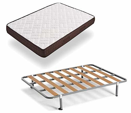 Social HOGAR24 ES, Cama Completa-Colchón Viscobrown Reversible