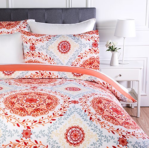 Social AmazonBasics - Juego de ropa de cama con funda de edredón, de