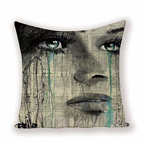 Social TRASWOYS Throw Pillow Case Funda de Almohada Periódico Fondo Estilo vintage Cojines