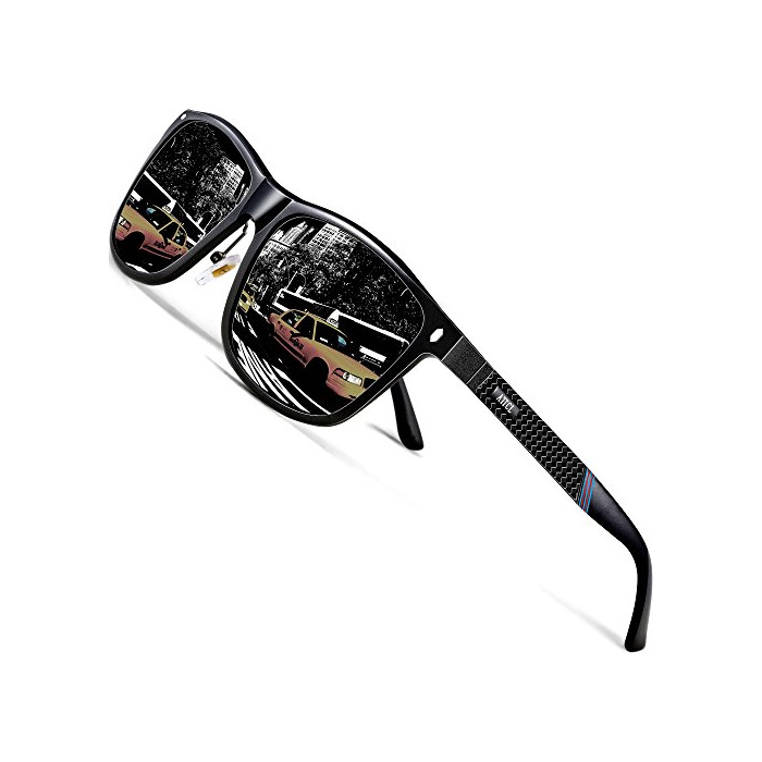 Product ATTCL Gafas De Sol Hombre Polarizadas Retro Estructura De metal Al-Mg 7001