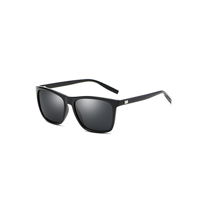 Social Rocf Rossini - Gafas de sol unisex vintage polarizadas clásicas de aluminio,