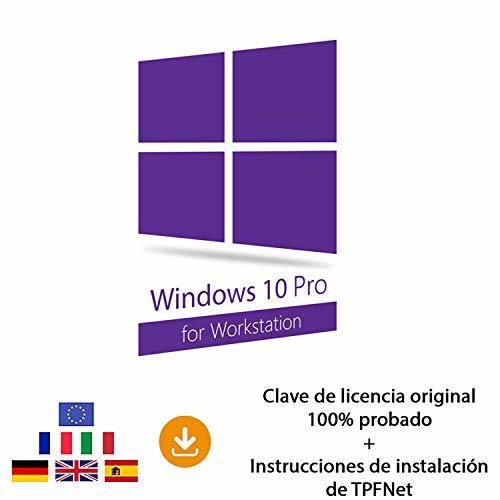 MS Windows 10 Pro Workstation 32 Bits y 64 Bits - Clave