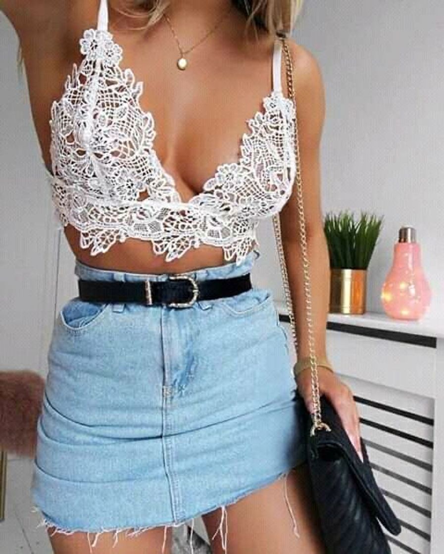 Moda Renda + jeans =🥰❤️😍🤩💖