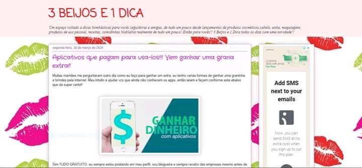 Producto Site  com melhores dicas de beleza