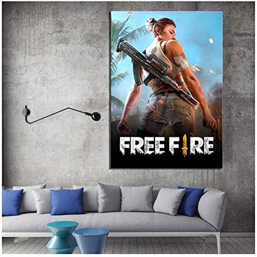 Garena Free Fire Game Canvas HD Prints Pictures Wall Art 1 Panel