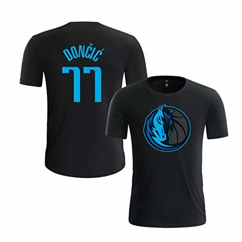 Place Dallas Mavericks luka Doncic #77 Jersey Camiseta de Cuello Redondo para Hombre