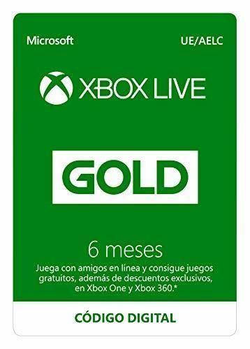 Suscripción Xbox Live Gold - 6 Meses
