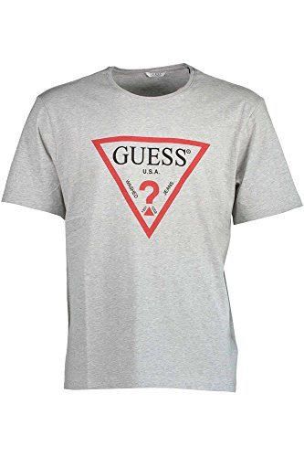 GUESS JEANS M72I66K5NQ0 T-SHIRT MANICHE CORTE Hombre GRIGIO L