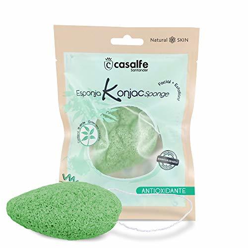 Social Esponja facial Konjac Té Verde 100% biodegradable