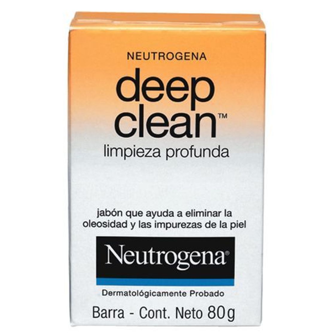 Moda Sabonete facial deep clean neutrogena em barra 80g