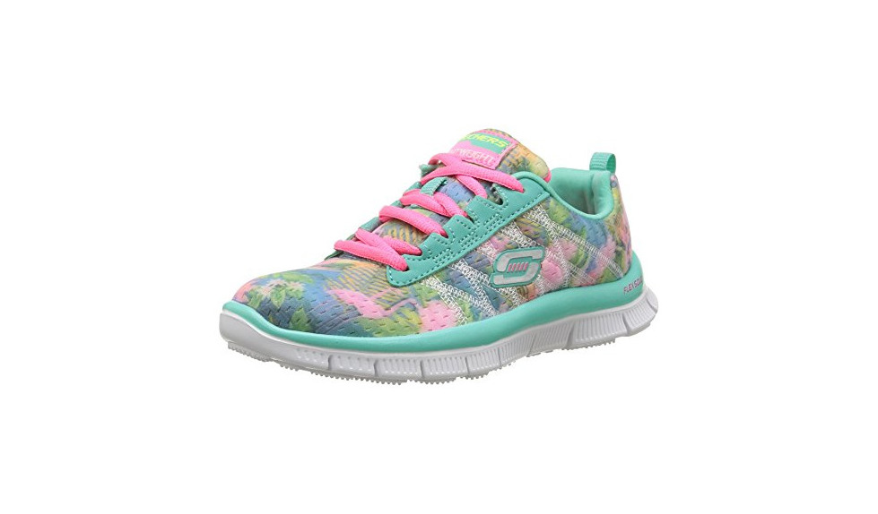 Social Skechers Skech Appeal Floral Bloom - zapatilla deportiva de lona niña, - Multicolor