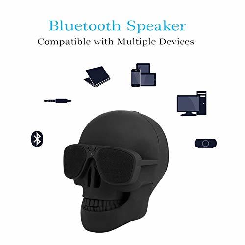 Place DIYEUWORLDL Portable Skull Bluetooth Speaker Wireless Player Bass High Power Column Bluetooth