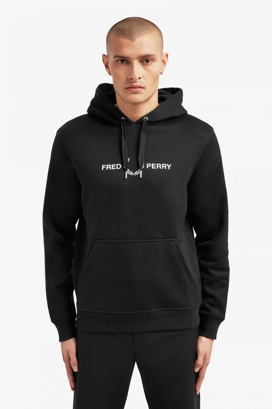 Social Camisola gráfica com capuz FredPerry