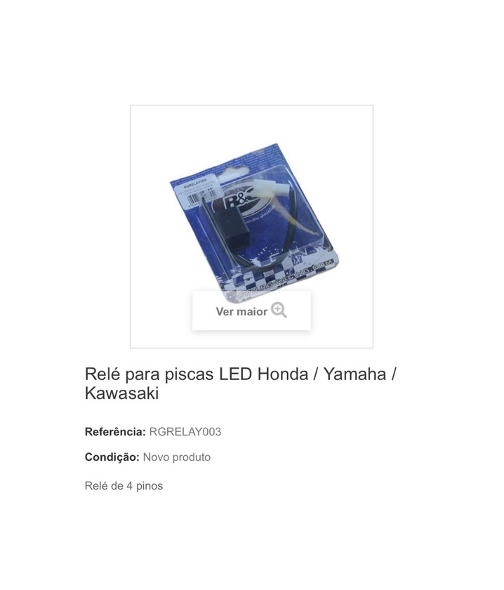 Product Relé para piscas LED Honda/Yamaha/Kawasaki 