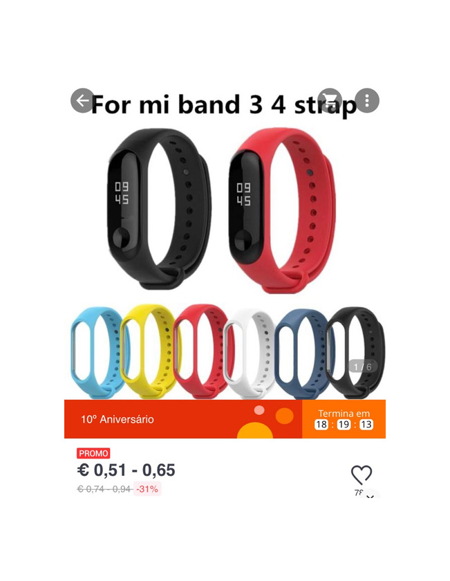 Product Pulseira substituição Xiaomi Mi Band 4