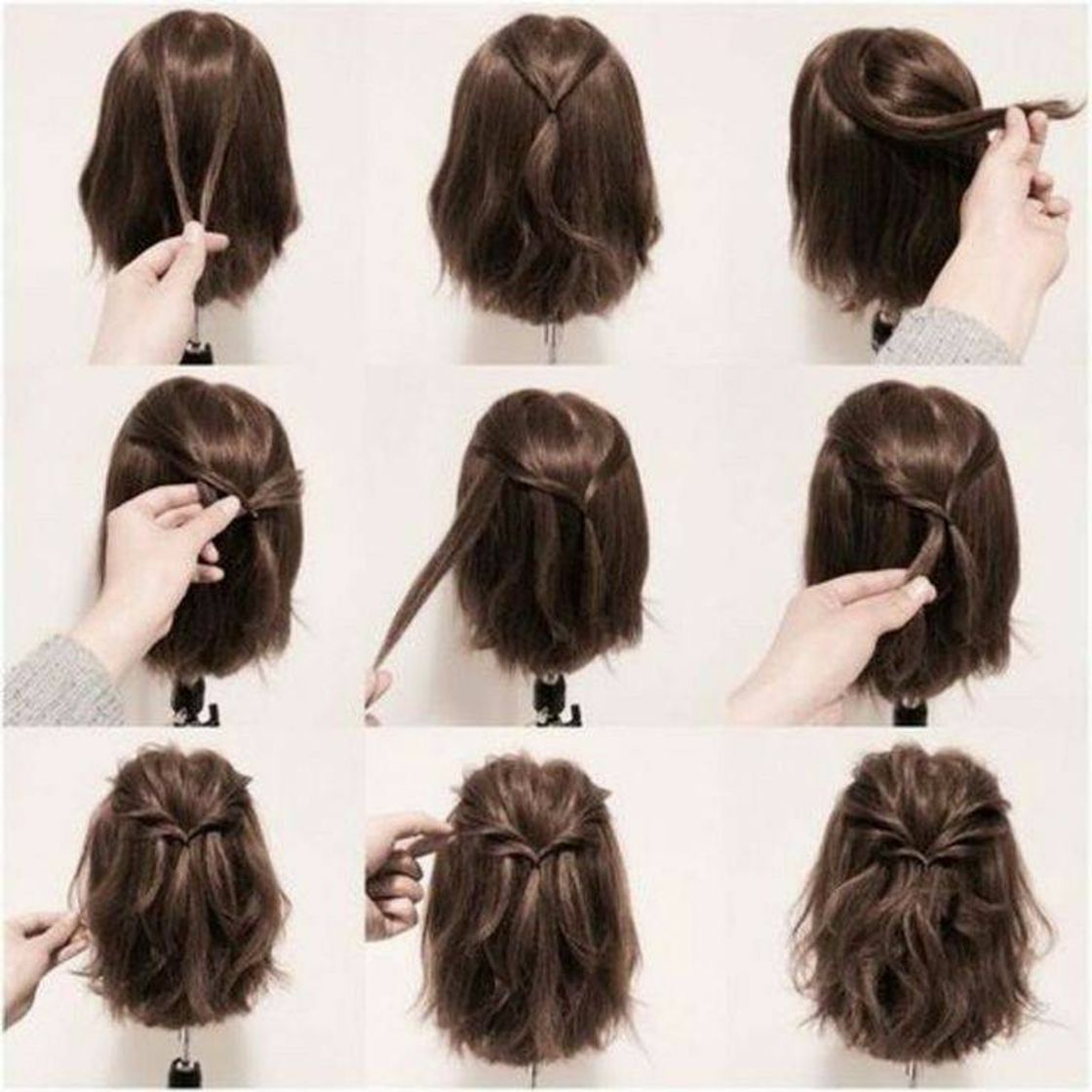 Moda Penteado para cabelo curto