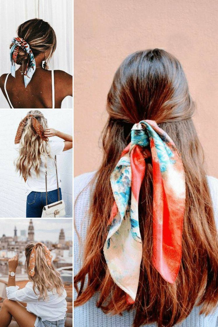 Moda Ideias de como usar lenço no cabelo