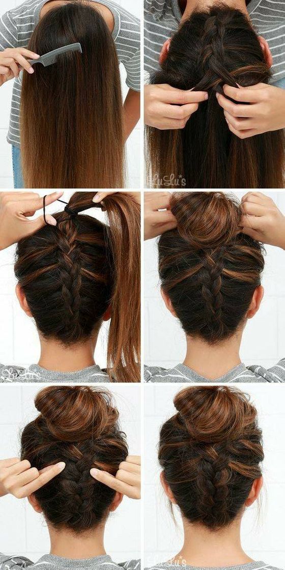 Moda Penteado super fácil de fazer 