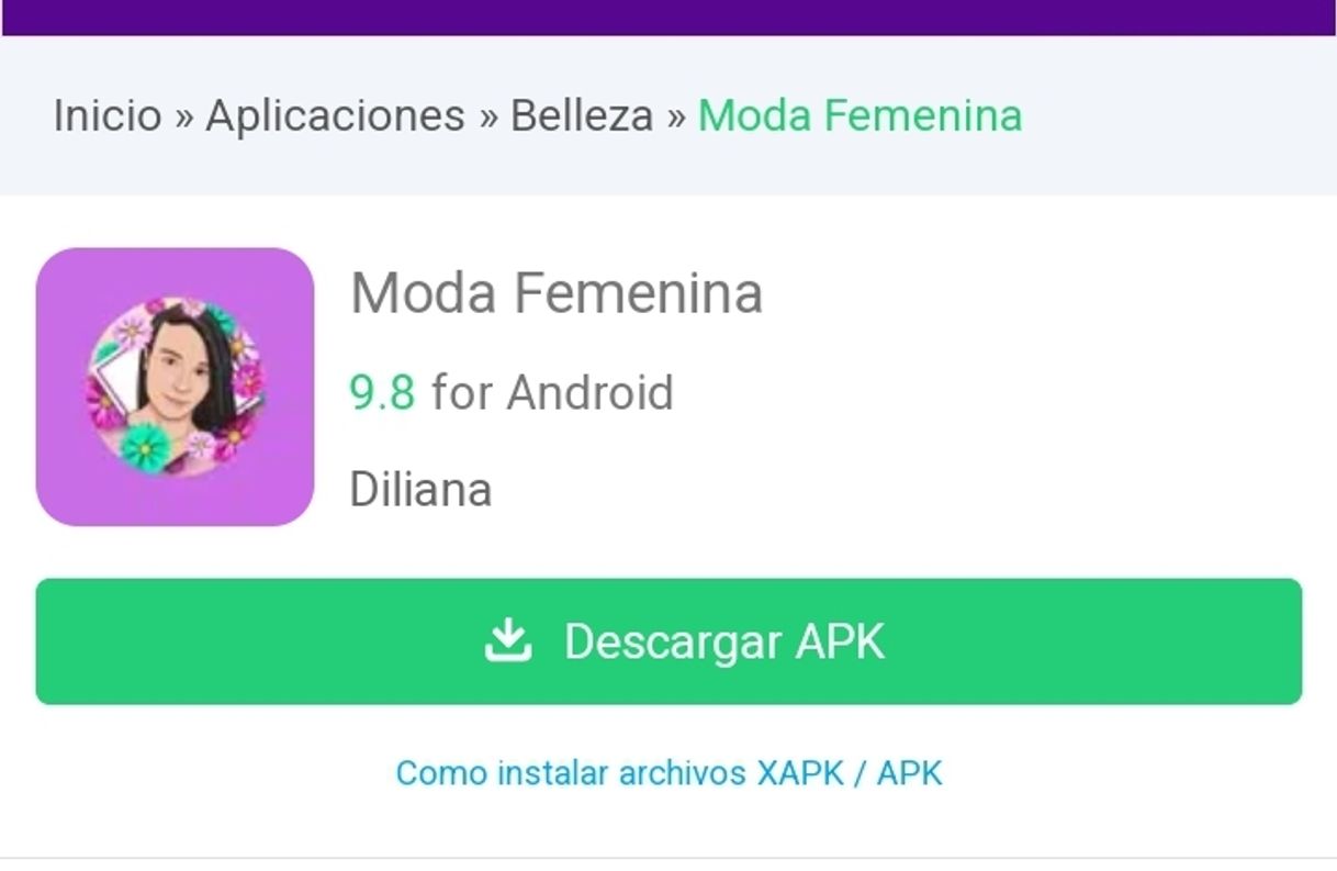 App Moda Femenina apkpure 