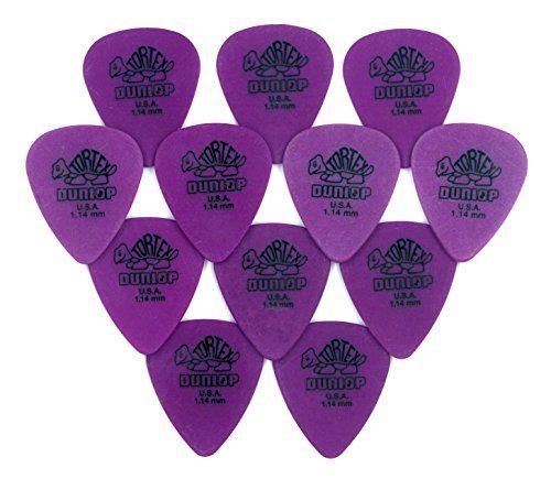 Jim Dunlop Tortex - Set de 12 púas para guitarra / Grosor: