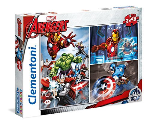 Lugares Clementoni - Puzzle 3 x 48, Avengers