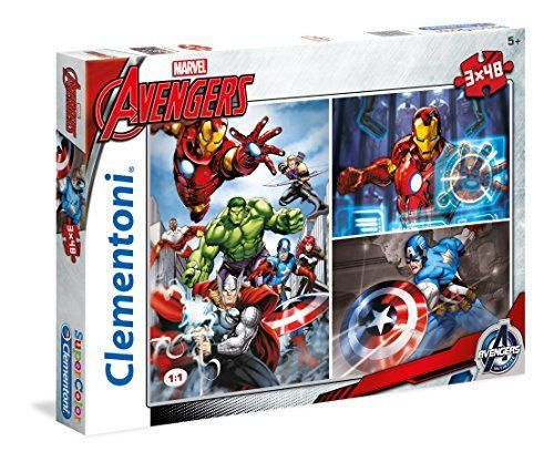 Clementoni - Puzzle 3 x 48, Avengers