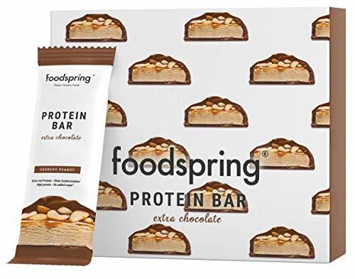 foodspring Protein Bar Extra Choco en Pack de 12