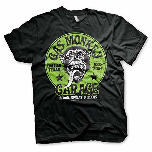 Producto Gas Monkey Garage Officially Licensed - Logo Verde T-Shirt Camiseta T Shirt