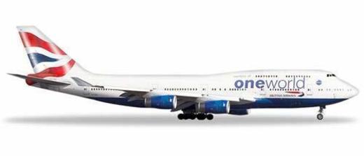 Herpa 531924 British Airways Boeing 747-400 Oneworld G-CIVL