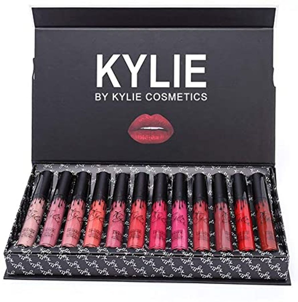 Social Hehilark Kylie 12 Piezas/Colores Kit de lápices labiales Mate portátil Hidratante Lip