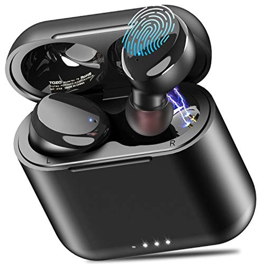 Product TOZO T6 Auriculares Bluetooth 5.0 Auriculares Inalámbricos Control Táctil con estuche de