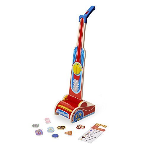 Lugares Melissa & Doug- Vacuum Cleaner Juguete Aspiradora, Multicolor