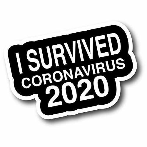 Coronavirus 2020 I Survived - Pegatinas adhesivas