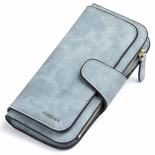 Social Billetera Billetera Mujer Señora Monederos Larga Billetera Mujer Scrub Leather Ladies Clutch
