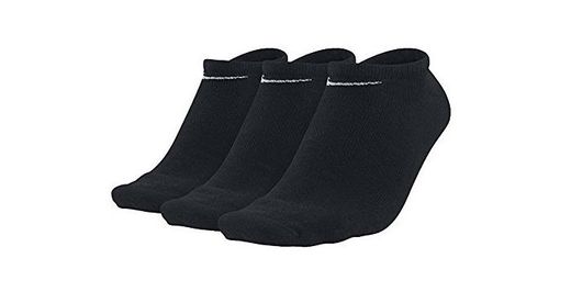 Nike 3Ppk Value No Show, Calcetines Unisex adulto, Negro