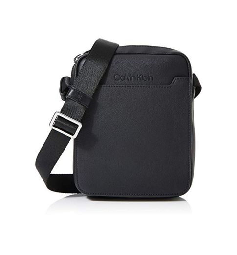 Calvin Klein - Sliver Mini Reporter, Bolsas para portátil Hombre, Negro