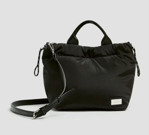 Mini tote bag em preto