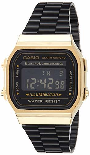 Moda Casio Reloj Digital para Unisex de Cuarzo con Correa en Acero Inoxidable